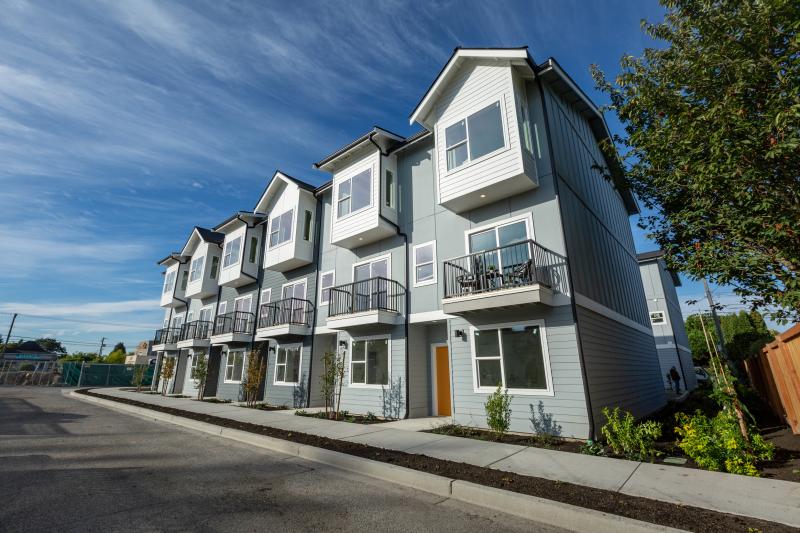 Exterior view of 6ixth Ave Townhomes